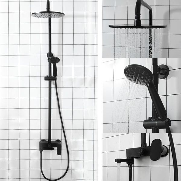 mablack brass bathroom rainfall shower faucet single handle set wall mount mixer tap sets
mablack brass bathroom rainfall shower faucet single handle set wall mount mixer tap sets