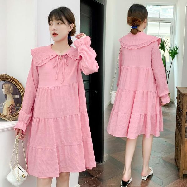 maternity dresses 8321# clothes cotton spring autumn long sleeves plain color loose stylish dress pregnant women mom, White
maternity dresses 8321# clothes cotton spring autumn long sleeves plain color loose stylish dress pregnant women mom, White