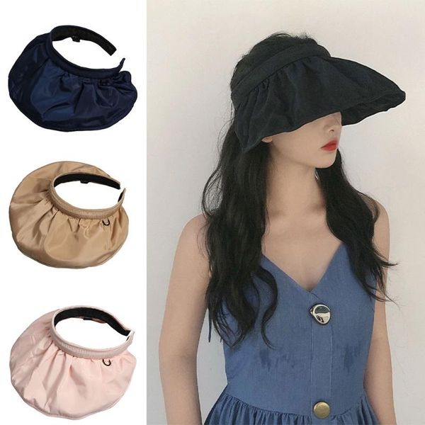 wide brim hats women empty hat sports cap casual ess solid color sun visor for seashore camping daily accessory, Blue;gray
wide brim hats women empty hat sports cap casual ess solid color sun visor for seashore camping daily accessory, Blue;gray