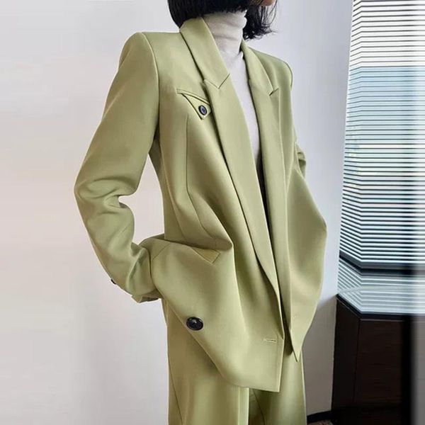 women's two piece pants solid sets for female lapel collar long sleeve coat with high waist wide leg office lady set 2021, White 
women's two piece pants solid sets for female lapel collar long sleeve coat with high waist wide leg office lady set 2021, White