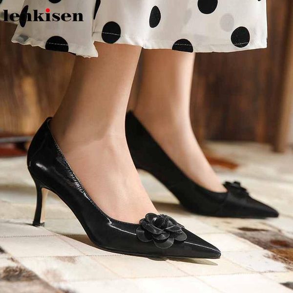 dress shoes lenkisen genuine leather french romantic elegant flowers pointed toe stiletto high heels fashion women noble pumps l03, Black
dress shoes lenkisen genuine leather french romantic elegant flowers pointed toe stiletto high heels fashion women noble pumps l03, Black