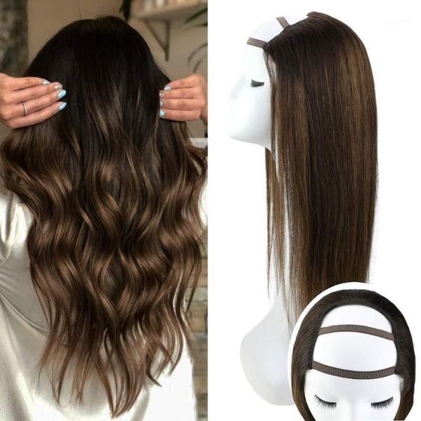 #4 color u part human hair wig straight left /right/middle long silky pervious remy for women1, Black;brown
#4 color u part human hair wig straight left /right/middle long silky pervious remy for women1, Black;brown
