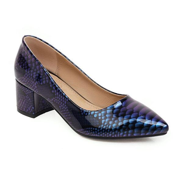 dress shoes high-quality women's pumps patent leather med heel casual office ladies shallow comfortable, Black
dress shoes high-quality women's pumps patent leather med heel casual office ladies shallow comfortable, Black