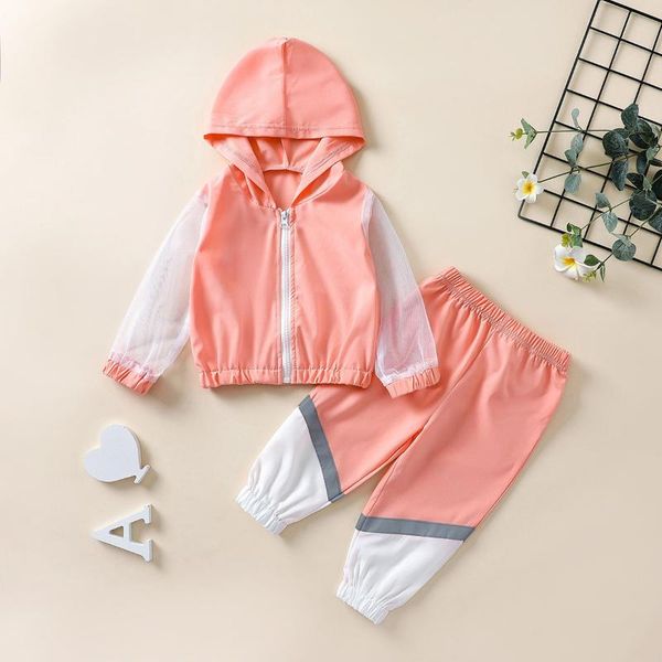 clothing sets 1-6years infant baby girls casual outfits color patchwork mesh long sleeve hoodie zipper jacket + trousers pants, White
clothing sets 1-6years infant baby girls casual outfits color patchwork mesh long sleeve hoodie zipper jacket + trousers pants, White