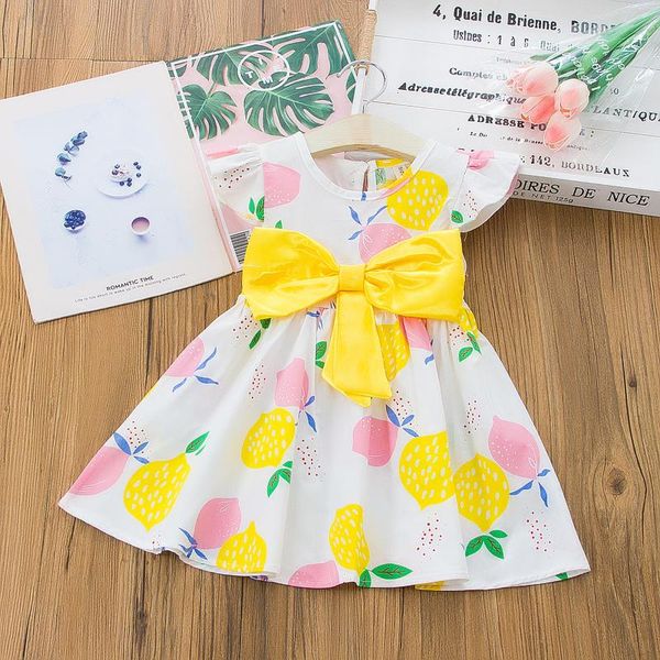 girl's dresses summer infant baby girls princess print big bow frock ruffles sleeveless a-line children kid clothing, Red;yellow
girl's dresses summer infant baby girls princess print big bow frock ruffles sleeveless a-line children kid clothing, Red;yellow