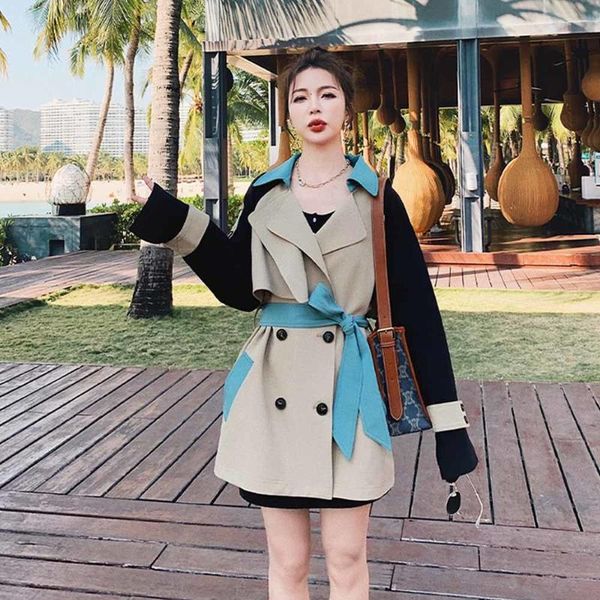 women's trench coats women jackets hit color with sashes double button lapel long sleeve casual loose coat 2021 autumn korean fashion, Tan;black
women's trench coats women jackets hit color with sashes double button lapel long sleeve casual loose coat 2021 autumn korean fashion, Tan;black