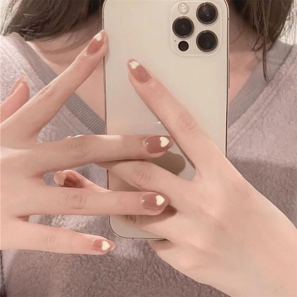 false nails 24pcs love heart printed nail patch glue type removable short paragraph fashion manicure save time fake dl, Red;gold
false nails 24pcs love heart printed nail patch glue type removable short paragraph fashion manicure save time fake dl, Red;gold