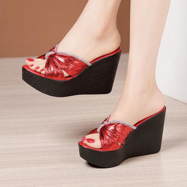 11cm extra high heels shoes summer slippers wedding 2021 bow rhinestone open head platform wedges slides big size 32-43, Black
11cm extra high heels shoes summer slippers wedding 2021 bow rhinestone open head platform wedges slides big size 32-43, Black