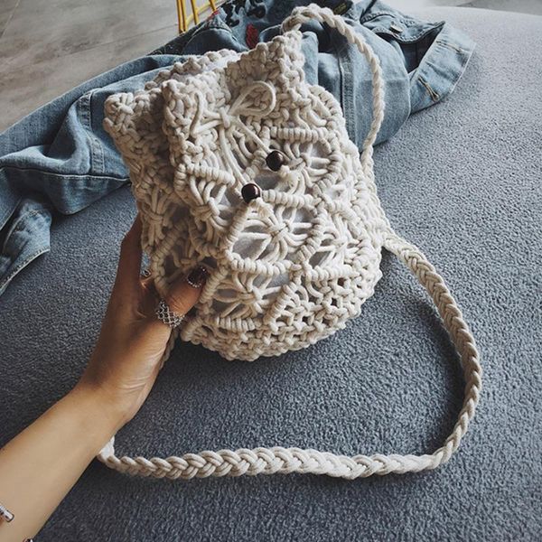 evening bags cotton rope woven women's shoulder bag bohemian handmade crossbody knitted summer bucket straw beach female handbags
evening bags cotton rope woven women's shoulder bag bohemian handmade crossbody knitted summer bucket straw beach female handbags