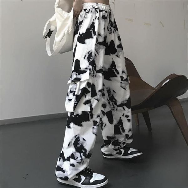 cargo tie dye harajuku streetwear womens capris wide leg high waisted trousers punk oversize aesthetic korean fashion, Black;white
cargo tie dye harajuku streetwear womens capris wide leg high waisted trousers punk oversize aesthetic korean fashion, Black;white