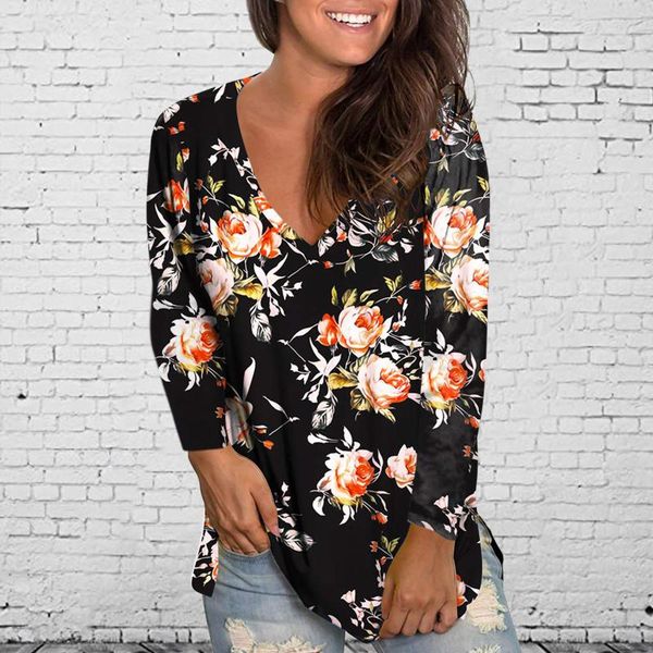 women's blouses & shirts women casual tunic short sleeve loose female tee shirt vintage retro floral print v neck blouse blusas mujer, White
women's blouses & shirts women casual tunic short sleeve loose female tee shirt vintage retro floral print v neck blouse blusas mujer, White