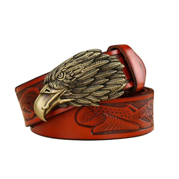 belts eagle designers luxury punk vintage male strap brand genuine leather for men fashion cowskin jeans cintos ceinture, Black;brown
belts eagle designers luxury punk vintage male strap brand genuine leather for men fashion cowskin jeans cintos ceinture, Black;brown
