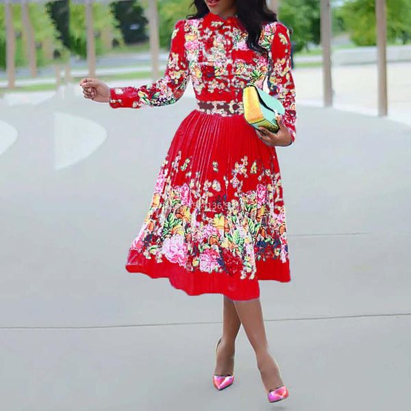 casual dresses spring long sleeve women pleated floral print dress 2021 elegant female plus size african office ladies vintage midi retro, Black;gray
casual dresses spring long sleeve women pleated floral print dress 2021 elegant female plus size african office ladies vintage midi retro, Black;gray