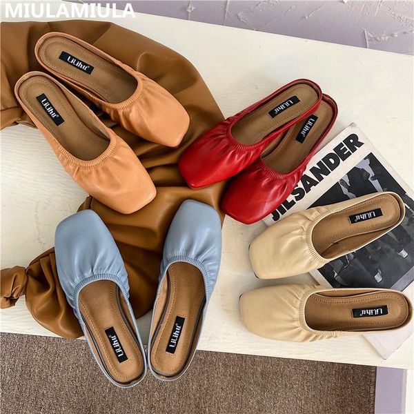 fashion pleated leather square toe flat slippers brand designer socofy korean shoes slip on loafers mules flip flops, Black
fashion pleated leather square toe flat slippers brand designer socofy korean shoes slip on loafers mules flip flops, Black