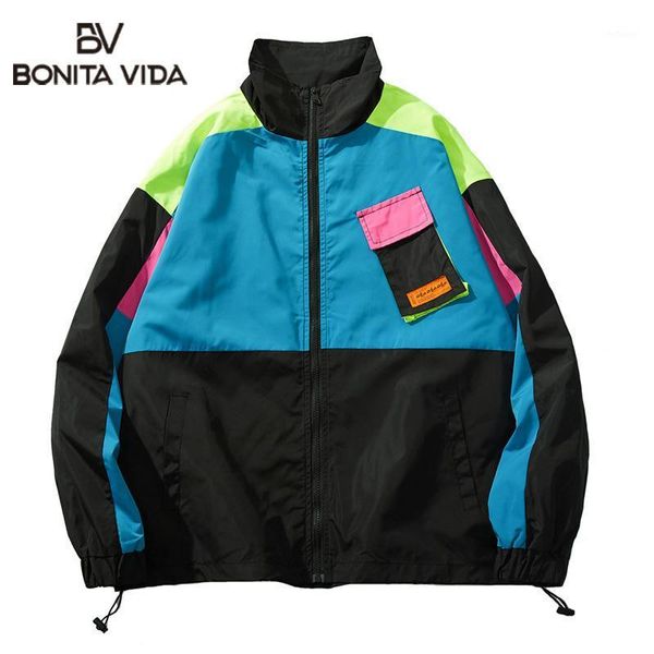 men's jackets bonita vida men hip hop streetwear color block patchwork pocket jacket harajuku vintage windbreaker oversized track coats, Black;brown
men's jackets bonita vida men hip hop streetwear color block patchwork pocket jacket harajuku vintage windbreaker oversized track coats, Black;brown