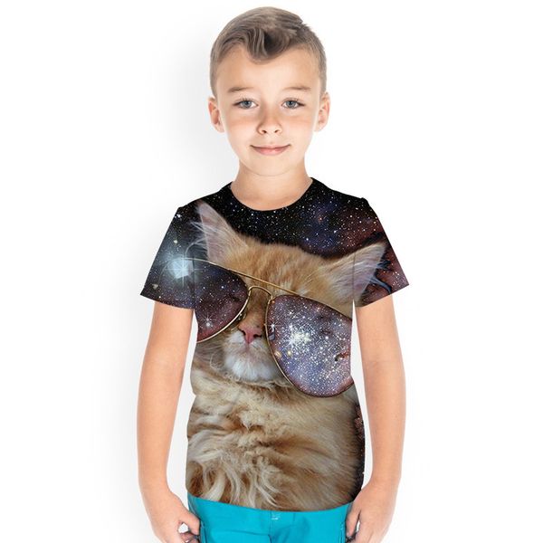 flower cat boy 3d printing graphic novelty children's t-shirt round neck short sleeve t-shirt high qualit, Blue
flower cat boy 3d printing graphic novelty children's t-shirt round neck short sleeve t-shirt high qualit, Blue