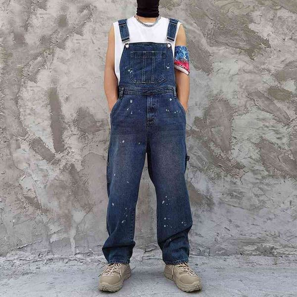 men streetwear hip hop vintage loose casual bib overalls jeans pant male wide leg denim jumpsuit cargo men's h8do, Blue
men streetwear hip hop vintage loose casual bib overalls jeans pant male wide leg denim jumpsuit cargo men's h8do, Blue