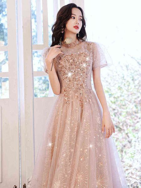 luxury street style dresses champagne evening dr's 2021 banquet temperament host long celebrity fairy princs, Black;pink
luxury street style dresses champagne evening dr's 2021 banquet temperament host long celebrity fairy princs, Black;pink