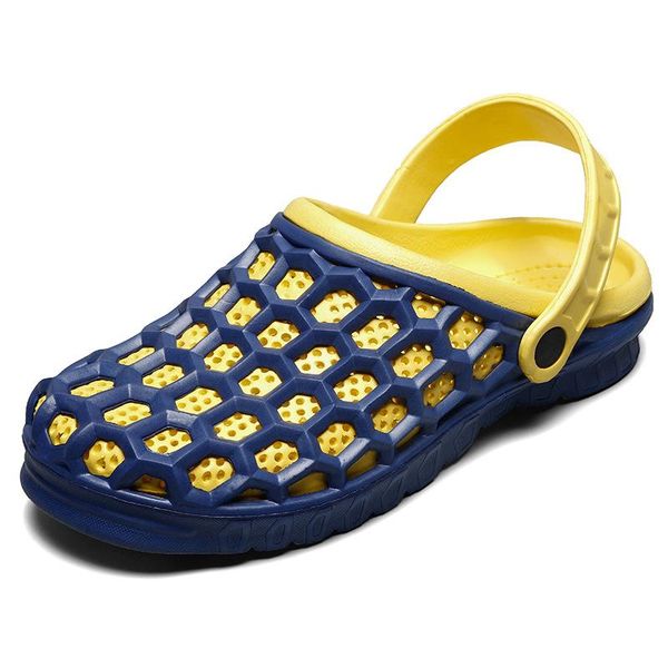summer hole shoes men's breathable non-slip soft bottom slippers casual beach sandals half slipper, Black
summer hole shoes men's breathable non-slip soft bottom slippers casual beach sandals half slipper, Black