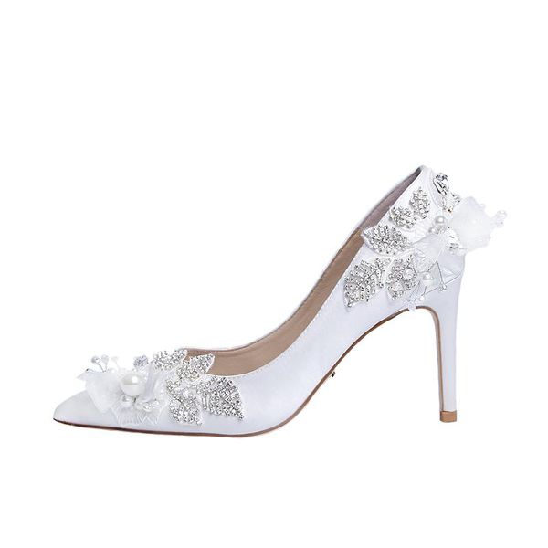 women elegant heels wedding shoes lace rhinestone stiletto luxury bride high heeled sandals, Black
women elegant heels wedding shoes lace rhinestone stiletto luxury bride high heeled sandals, Black