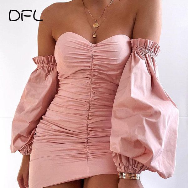 casual dresses dfllifes party women's off the shoulder backless bodycon female mini lantern sleeve draped club vestidos, Black;gray
casual dresses dfllifes party women's off the shoulder backless bodycon female mini lantern sleeve draped club vestidos, Black;gray