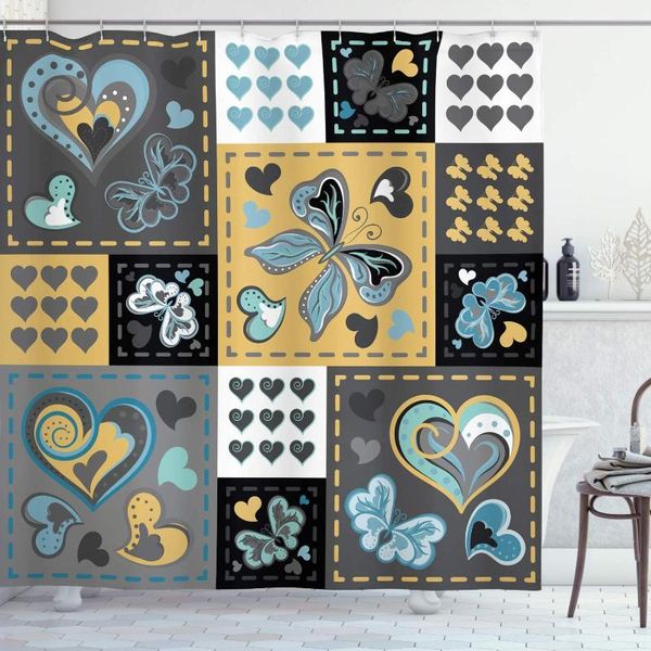 shower curtains vintage curtain dark textured ornament with heart and butterfly motif in mix retro design bathroom decor set
shower curtains vintage curtain dark textured ornament with heart and butterfly motif in mix retro design bathroom decor set
