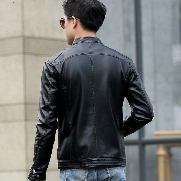 men's leather & faux jacket design stand collar coat men casual motorcycle mens sheepskin jackets windbreaker coats hdle, Black
men's leather & faux jacket design stand collar coat men casual motorcycle mens sheepskin jackets windbreaker coats hdle, Black