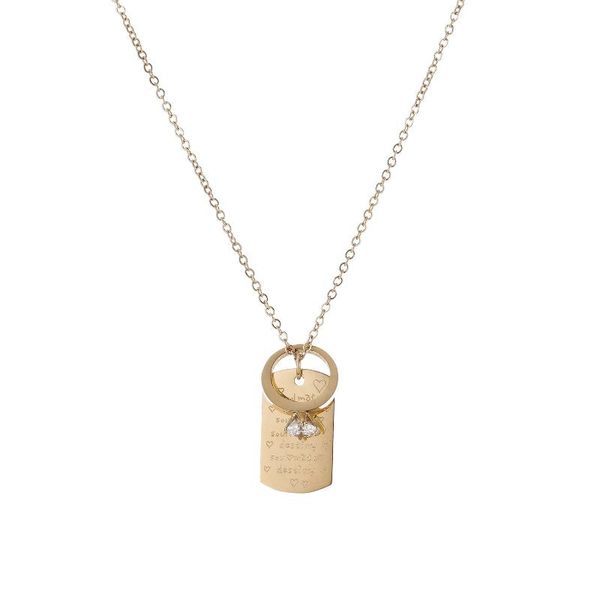 pendant necklaces lureme stainless steel gold with letters tag necklace for women girls, Silver
pendant necklaces lureme stainless steel gold with letters tag necklace for women girls, Silver