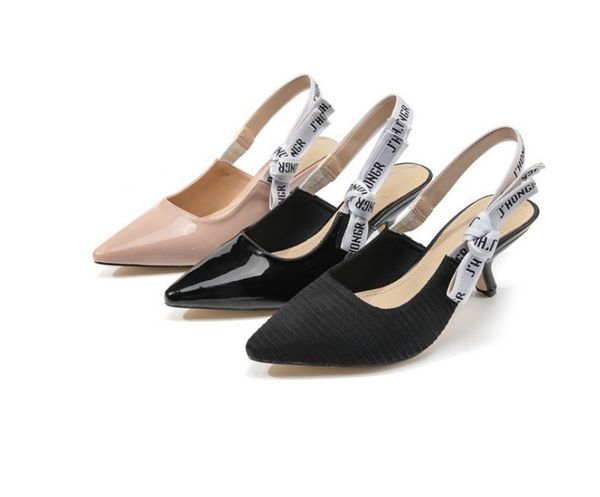 sandals slippers cat heel sandals women's 2021 new spring summer versatile pointed back single shoes thin heel high heels patent leathe, Black
sandals slippers cat heel sandals women's 2021 new spring summer versatile pointed back single shoes thin heel high heels patent leathe, Black
