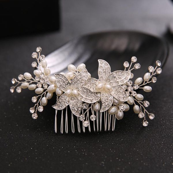 hair clips & barrettes elegant handmade vintage silver color flower floral bridal comb wedding tiara pearls women jewelry accessories, Golden;silver
hair clips & barrettes elegant handmade vintage silver color flower floral bridal comb wedding tiara pearls women jewelry accessories, Golden;silver