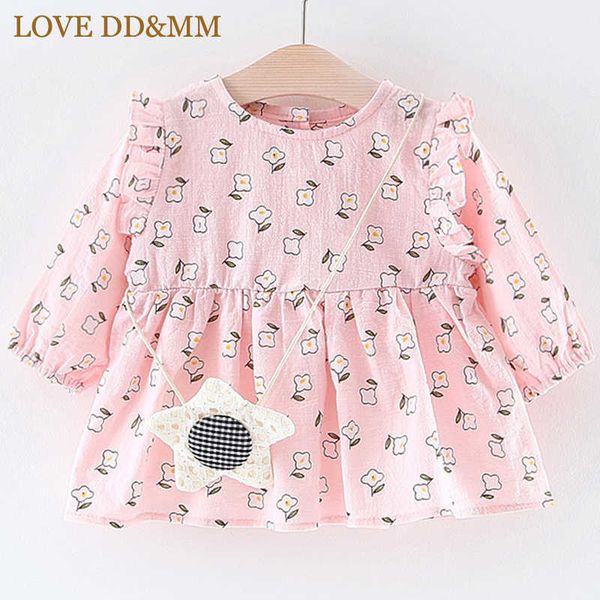 love dd&mm girls dresses spring children's cute flower girl printed long-sleeved round neck sweet dress + flower bag 210715, Red;yellow
love dd&mm girls dresses spring children's cute flower girl printed long-sleeved round neck sweet dress + flower bag 210715, Red;yellow