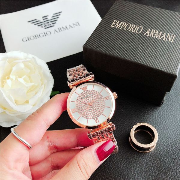 ar gold watch casual women watches ladies diamond case fashion dress designer stainless steel strap quartz movement montre bracelet reloj de, Slivery;brown
ar gold watch casual women watches ladies diamond case fashion dress designer stainless steel strap quartz movement montre bracelet reloj de, Slivery;brown