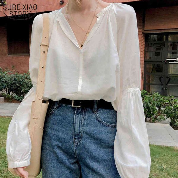 elegant v-neck blouse women early autumn korean long sleeve women's shirts chic solid color overalls feminine blusas 11191 210508, White
elegant v-neck blouse women early autumn korean long sleeve women's shirts chic solid color overalls feminine blusas 11191 210508, White