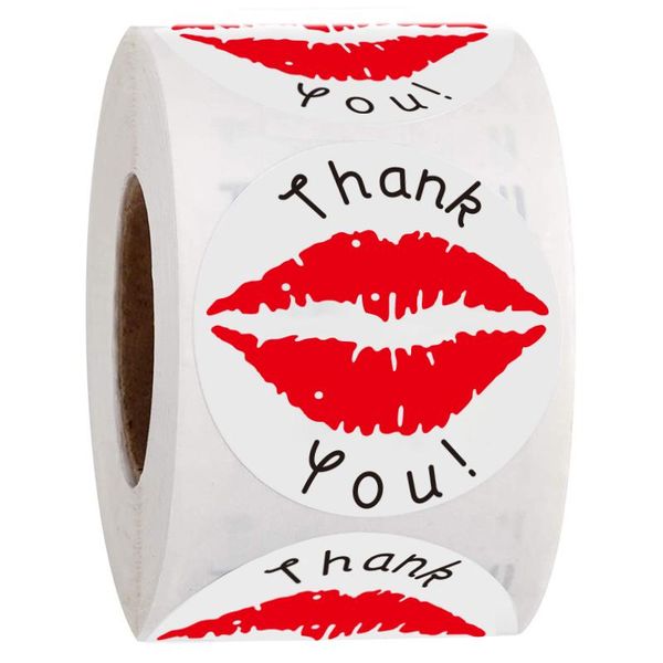 party decoration 500pcs/roll thank you sticker red kissing lips evelope seal labels for small business gift box handmade stickers
party decoration 500pcs/roll thank you sticker red kissing lips evelope seal labels for small business gift box handmade stickers