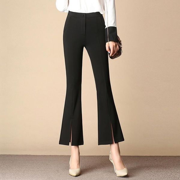 women's pants & capris open front flare slim women trouser spring autumn 2021 trousers chic tunic high waist, Black;white
women's pants & capris open front flare slim women trouser spring autumn 2021 trousers chic tunic high waist, Black;white