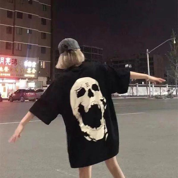 men's t-shirts cotton letters harajuku punk skeleton print t-shirt summer tshirt oversize vintage women loose shirt clothes size, White;black
men's t-shirts cotton letters harajuku punk skeleton print t-shirt summer tshirt oversize vintage women loose shirt clothes size, White;black