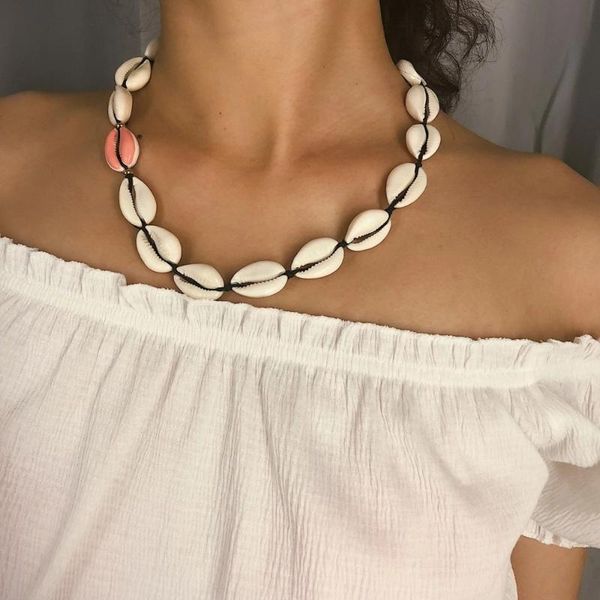summer sea shell necklace collier bohemia for lady black rope chain adjustable choker bracelet turkish bijoux jewelry chokers, Golden;silver
summer sea shell necklace collier bohemia for lady black rope chain adjustable choker bracelet turkish bijoux jewelry chokers, Golden;silver