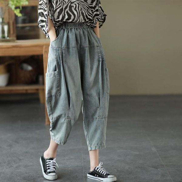 women's jeans women 2021 summer elastic waist casual retro denim pants ladies vintage all-match trousers, Blue
women's jeans women 2021 summer elastic waist casual retro denim pants ladies vintage all-match trousers, Blue