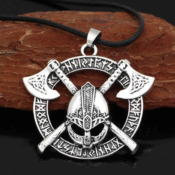 popular new nordic culture double axe viking rune alloy pendant jewelry, Silver
popular new nordic culture double axe viking rune alloy pendant jewelry, Silver