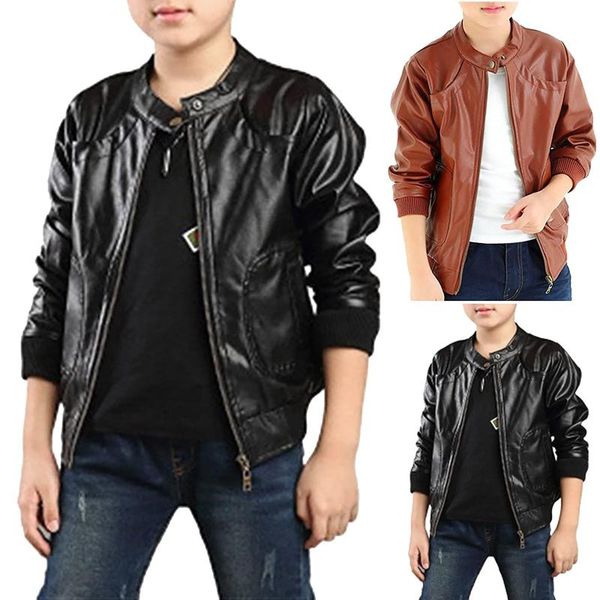 jackets winter jacket for boy coats trendy stand collar pu leather moto kids windbreaker coat fashion children's clothing 3-12y, Blue;gray
jackets winter jacket for boy coats trendy stand collar pu leather moto kids windbreaker coat fashion children's clothing 3-12y, Blue;gray