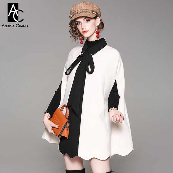 women's trench coats autumn winter woman outwear collar ribbon black white patchwork a-line cape cloak fashion vintage sweet coat, Tan;black
women's trench coats autumn winter woman outwear collar ribbon black white patchwork a-line cape cloak fashion vintage sweet coat, Tan;black