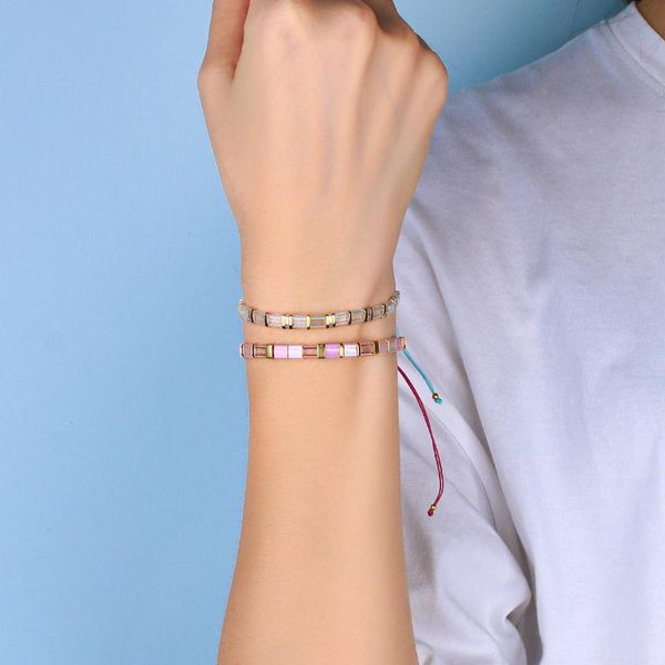 charm bracelets kelitch tila pink beads bracelet strand handmade stack adjustable friendship candy colors jewelry for women, Golden;silver
charm bracelets kelitch tila pink beads bracelet strand handmade stack adjustable friendship candy colors jewelry for women, Golden;silver
