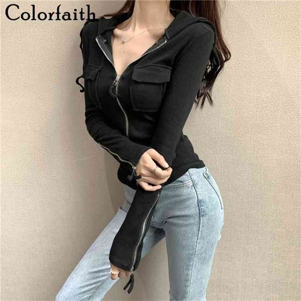 spring summer women's blouse zipper hooded pockets solid korean style slim long casual wild bl0219 210416, White
spring summer women's blouse zipper hooded pockets solid korean style slim long casual wild bl0219 210416, White
