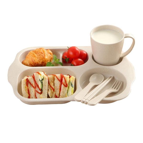 dishes & plates 6pcs wheat straw baby kids dinner tableware plastic divided plate dining bowl feeding cup meal dish spoon fork chopstic
dishes & plates 6pcs wheat straw baby kids dinner tableware plastic divided plate dining bowl feeding cup meal dish spoon fork chopstic