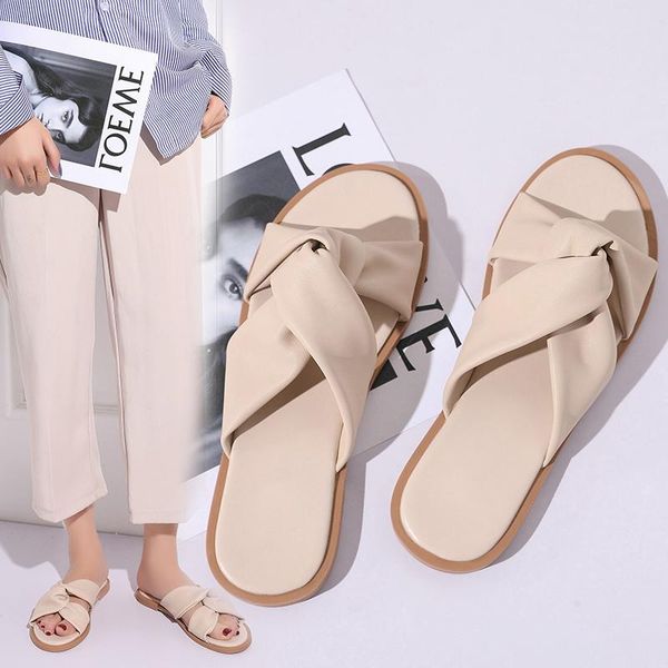 summer students cross word cool slippers outside outer wear flat fashion female dragged beach, Black
summer students cross word cool slippers outside outer wear flat fashion female dragged beach, Black