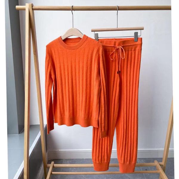 women's two piece pants high fashion stylish 2021 autumn runway cashmere suit women pullover sweater waist elastic knit solid set, White
women's two piece pants high fashion stylish 2021 autumn runway cashmere suit women pullover sweater waist elastic knit solid set, White