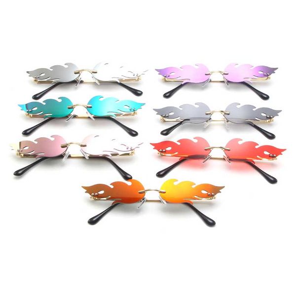 fashion bicycle fire flame sunglasses women rimless wave eyewear running sunglasses luxury trending sun glasses bike cycling accessories, White;black
fashion bicycle fire flame sunglasses women rimless wave eyewear running sunglasses luxury trending sun glasses bike cycling accessories, White;black