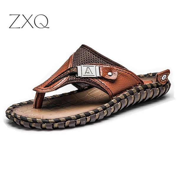 slippers genuine leather men beach sandals comfortable summer holiday shoes fashion flip flops drop, Black
slippers genuine leather men beach sandals comfortable summer holiday shoes fashion flip flops drop, Black