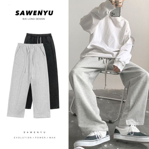 pant spring korean wide-leg men's fashion solid color sweatpants men streetwear loose hip-hop straight-leg pants mens joggers, Black
pant spring korean wide-leg men's fashion solid color sweatpants men streetwear loose hip-hop straight-leg pants mens joggers, Black