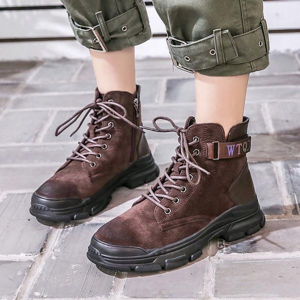 boots casual women lace up gothic fashion black brown platform short ankle shoes botas mujer size 35-40
boots casual women lace up gothic fashion black brown platform short ankle shoes botas mujer size 35-40